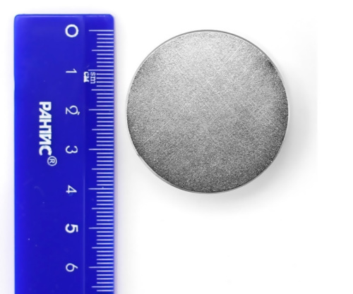 Неодимовый магнит  диск 40х20мм в наличии фото 5