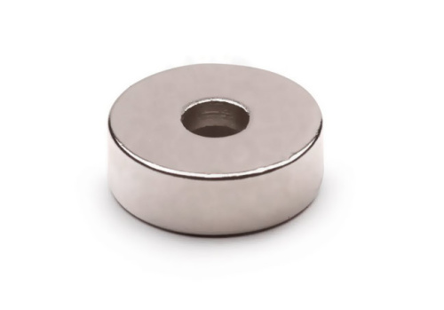 Неодимовый магнит диск 15х5мм с зенковкой 4,5/10 в наличии фото 4