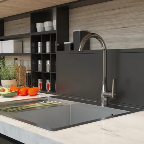 Смеситель для кухни 35к MIXLINE 29-032 в наличии фото 3