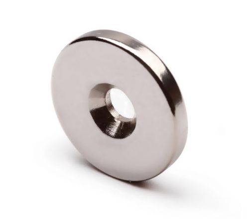 Неодимовый магнит диск 20х3мм с зенковкой 4,5/7.5 в наличии фото 3