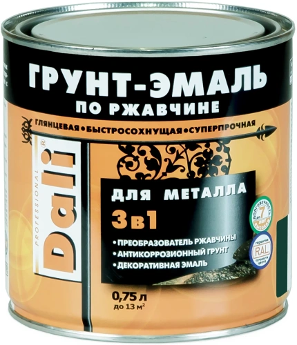 Фото грунт-эмаль "рогнеда" красный ral3001 0,75л Грунт-эмаль "РОГНЕДА" красный RAL3001 0,75л в наличии