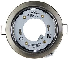Светильник Ecola GХ53 Н4 38*106 чернёная бронза каталог