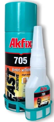 Клей AKFIX двухкомпонентный (65г+200мл) в наличии
