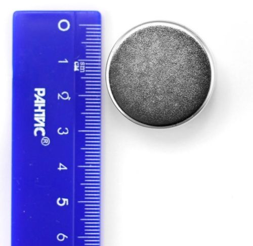 Неодимовый магнит  диск 30х20мм в наличии фото 2